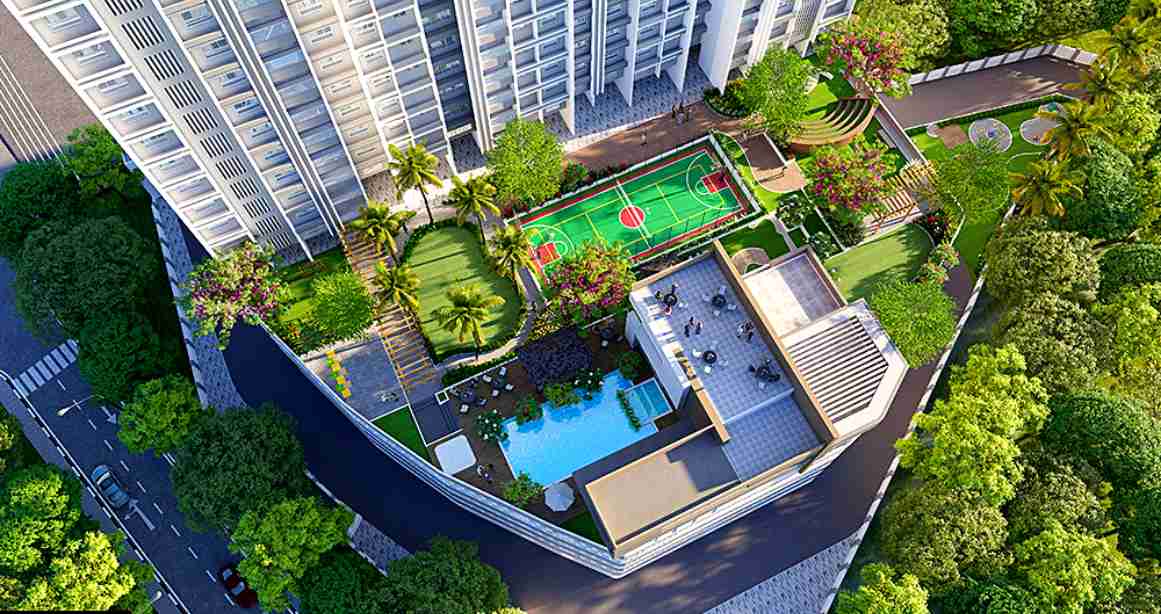New Launch Dosti Eden Amenities Podium Top View