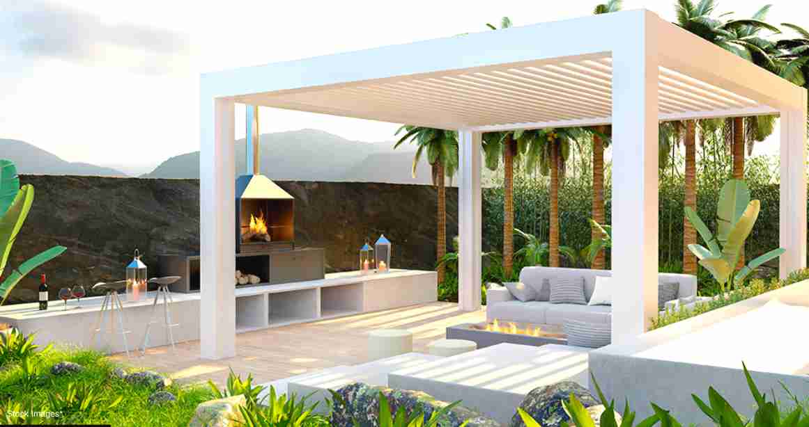 Gazebos in Dosti Eden Project Brahmand Thane West