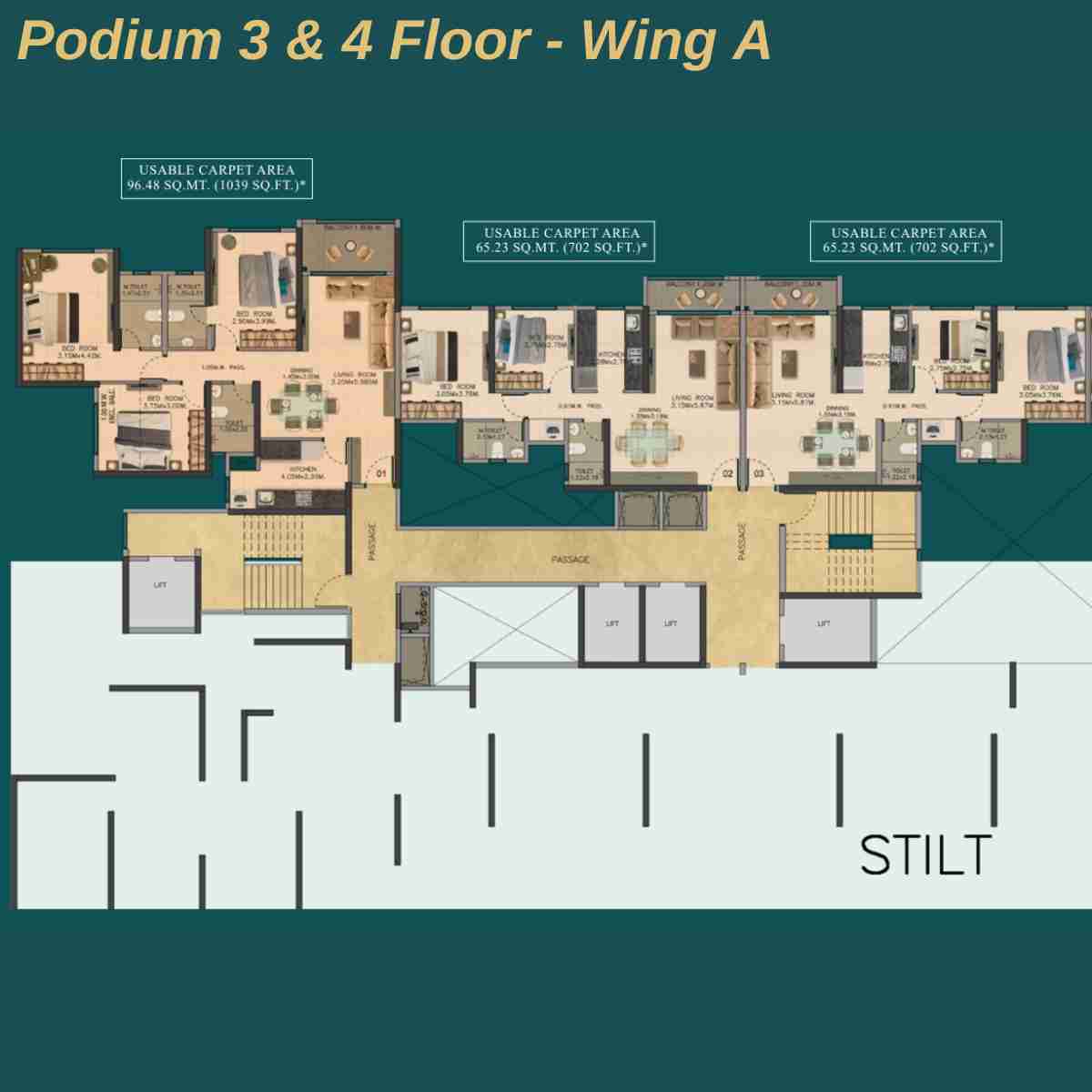 Dosti-Eden-Floor-Plan-Podium-3-&-4-Wing-A