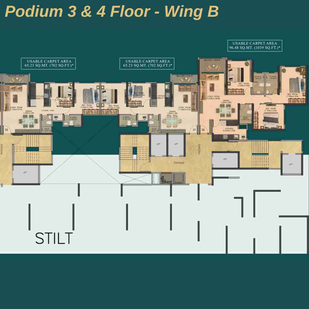 Dosti-Eden-Floor-Plan-Podium-3-&-4-Wing-B