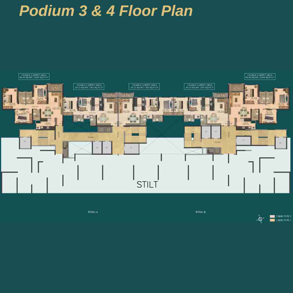 Dosti-Eden-Floor-Plan-Podium-3-to-4